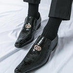 MEN'S BLOCK WEDDING LEATHER SHOES 36351669YL