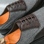 MEN'S LACE UP VINTAGE LEATHER SHOES 47253969YL