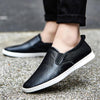 MEN'S CASUAL LOW-TOP SLIP-ON COWHIDE FLAT SHOES 97515147S