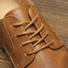 MEN'S RETRO LACE UP FORMAL LEATHER SHOES 60444988YL