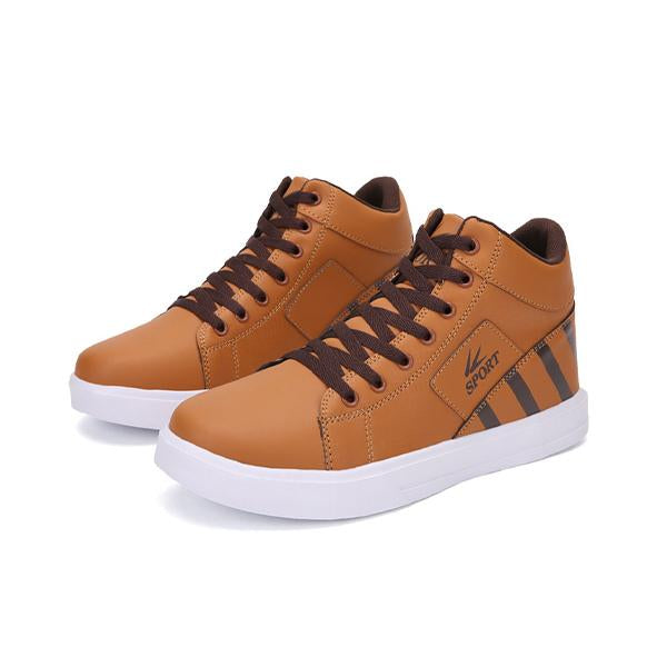 MEN'S CASUAL LACE-UP HIGH-TOP SNEAKERS 87940642S