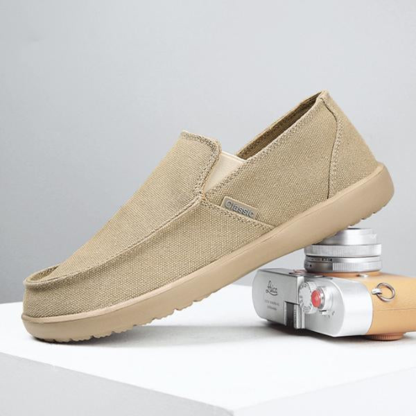 MEN'S LIGHTWEIGHT SLIP-ON BREATHABLE CANVAS SHOES 15925089S