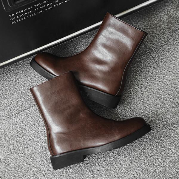 MEN'S FASHIONABLE SQUARE TOE ANKLE BOOTS 29403642S