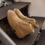 MEN'S CASUAL SUEDE SPLICING LACE UP BOOTS 94376943S