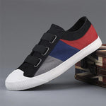 MEN'S CASUAL CONTRAST COLOR SLIP-ON CANVAS SHOES 76427249S