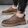 MEN'S LACE-UP CASUAL LEATHER SHOES 07840903YL