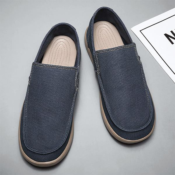 MEN'S LIGHTWEIGHT SLIP-ON BREATHABLE CANVAS SHOES 15925089S