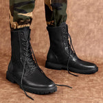 MEN'S CLASSIC CASUAL BIKER LACE UP BOOTS 26748299YL