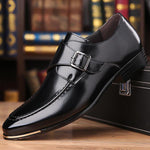 MEN'S CASUAL BELT BUCKLE BUSINESS DRESS SHOES 89502071S