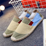 MEN'S LINEN CONTRAST COLOR CASUAL ESPADRILLES 16531277S