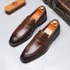 MEN’S CASUAL BUSINESS TEXTURED LEATHER DRESS SHOES 07877045S