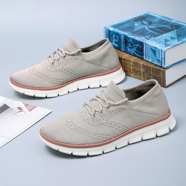 MEN'S BREATHABLE MESH LACE UP CASUAL SHOES 06024775YL