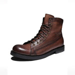 MEN'S VINTAGE DISTRESSED LACE-UP BOOTS 86674332S