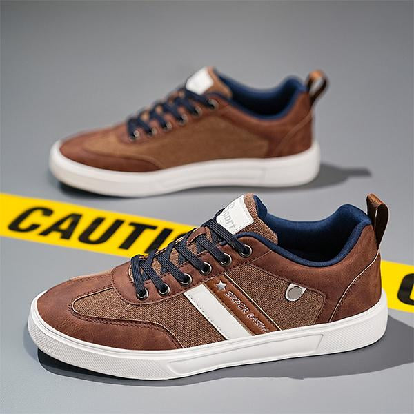 MEN'S LACE UP CASUAL CANVAS SHOES 89332628YL