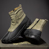 MEN'S CASUAL HIGH TOP SIDE ZIPPER COMBAT BOOTS 73373687S