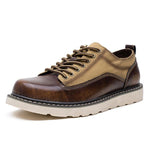 MEN'S RETRO OUTDOOR LACE-UP CASUAL WORK SHOES 98431148S