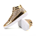 MEN'S STYLISH CASUAL SHINY HIGH-TOP SNEAKERS 59243087S