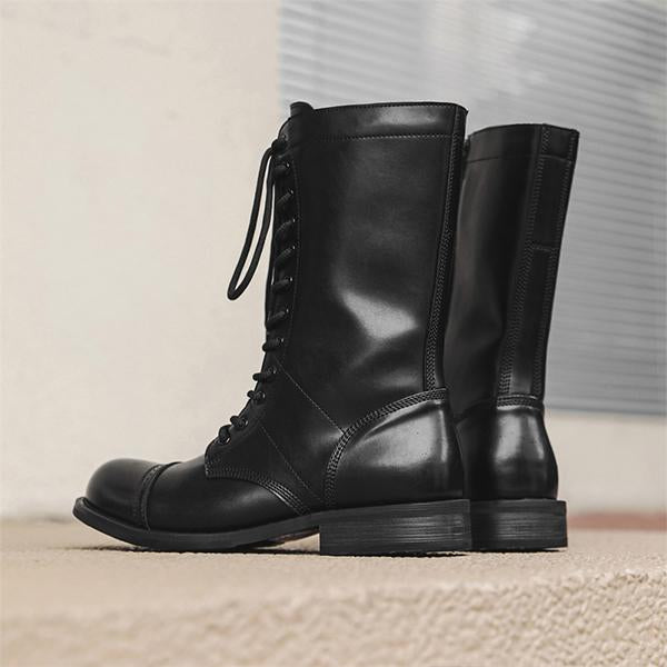 MEN'S MILITARY FAN RETRO HIGH TOP PARATROOPER BOOTS 67388219S