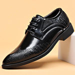 MEN'S BUSINESS CASUAL CROC PATTERN DRESS SHOES 87323924S