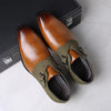 MEN'S STYLISH COLORBLOCK BELT BUCKLE DRESS SHOES 94435109S