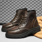 MEN'S RETRO BIKER LACE UP BOOTS 31779722YL