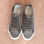 MEN'S WASHED VINTAGE DISTRESSED LACE-UP CANVAS SHOES 64246445S