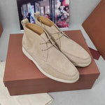 MEN'S CASUAL SUEDE LACE-UP FLAT DESERT BOOTS 98889178S