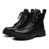 MEN'S FASHION THICK SOLE SIDE ZIPPER LACE-UP BOOTS 82155502S