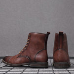 MEN'S FASHIONABLE GRADIENT RETRO LACE UP BOOTS 72682174S