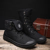 MEN'S BREATHABLE CANVAS HIGH TOP MARTIN BOOTS 22140188S