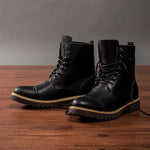 MEN'S FASHION CASUAL OUTDOOR LACE-UP ANKLE BOOTS 72686442S