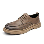 MEN'S LACE-UP CASUAL LEATHER SHOES 07840903YL