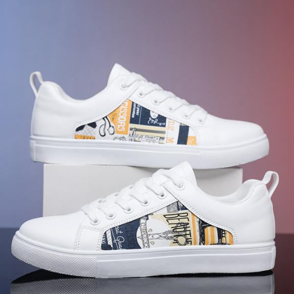 MEN'S STYLISH PRINTED CASUAL LOW-TOP SNEAKERS 59097379S