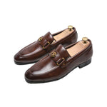 MEN'S STYLISH METAL DECORATION LOAFERS 57598230S