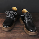 MEN'S CASUAL LACE-UP BUSINESS LEATHER SHOES 95098761S