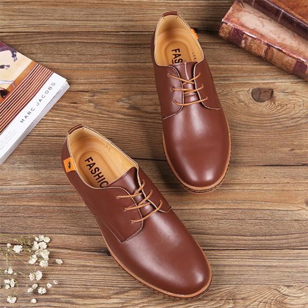 MEN'S RETRO CASUAL LEATHER SHOES 41794332YL