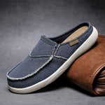 MEN'S CASUAL WEAR-RESISTANT CANVAS HALF SLIPPERS 87392308S