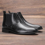 MEN'S STYLISH SIDE ZIP CLASSIC CHELSEA BOOTS 23275734S