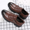 MEN'S RETRO BELT BUCKLE THICK SOLE LEATHER SHOES 60557417S