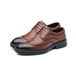 MEN'S BROGUE BREATHABLE HOLLOW DRESS SHOES 22040362S