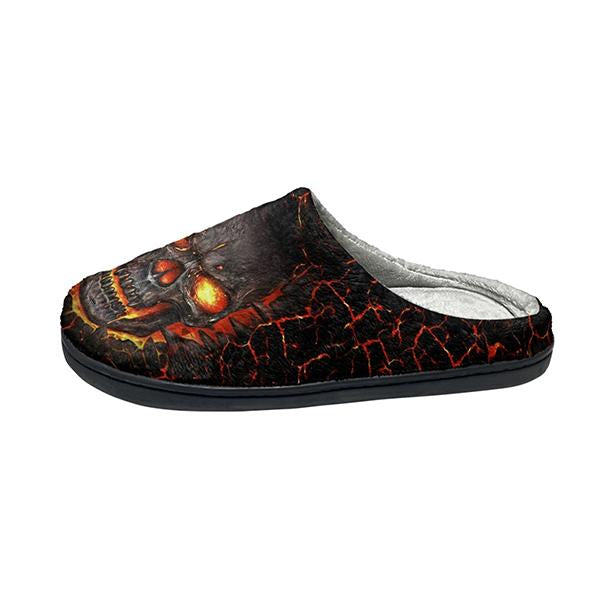 MEN'S HALLOWEEN SKELETON COTTON SLIPPERS 82745095YL