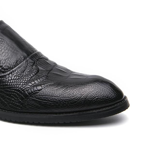 MEN'S CROCODILE PRINT BUSINESS DRESS SHOES 74568899S