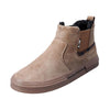 MEN'S CASUAL HIGH TOP PLUSH SLIP-ON COTTON SHOES 27784500S