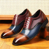 Men's Brogue Colorblock Carved Groom Shoes 54036752S