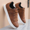 MEN'S RETRO LACE-UP FLAT CASUAL SHOES 86232809S