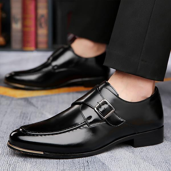 MEN'S CASUAL BELT BUCKLE BUSINESS DRESS SHOES 89502071S