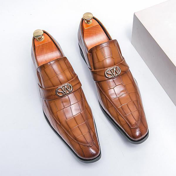 MEN'S BLOCK WEDDING LEATHER SHOES 36351669YL