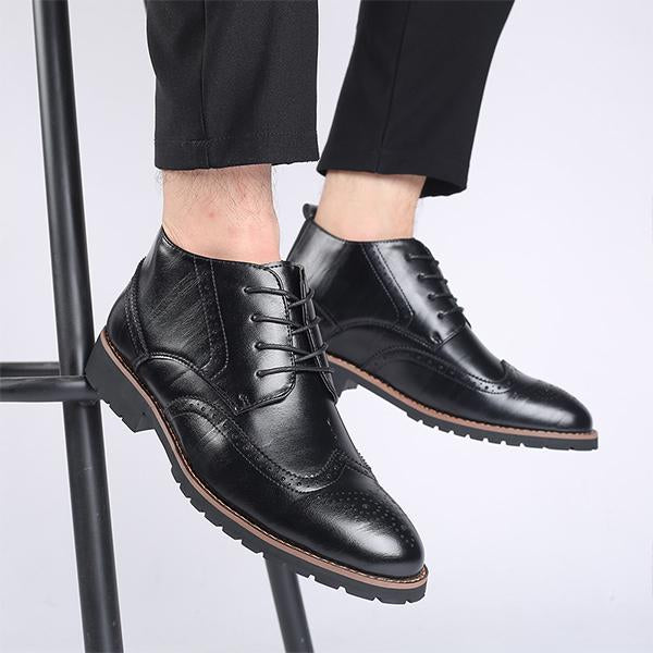 MEN'S VINTAGE BROGUE LACE-UP ANKLE BOOTS 20105136S