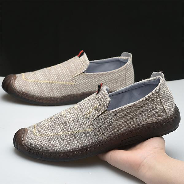 MEN'S SLIP-ON BREATHABLE RUBBER SOLE CASUAL SHOES 80490287S