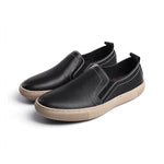 MEN'S LEATHER SHALLOW SLIP-ON LIGHTWEIGHT CASUAL SHOES 77756971S